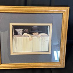 Picture With Frame- Boy With Calf