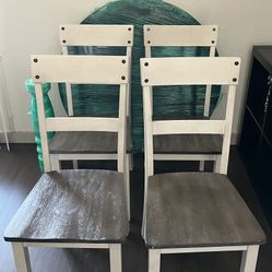 Dining Table and 4 Chairs Set