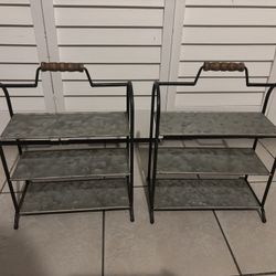 Tiered Metal Party Serving Stands Set Of 2 