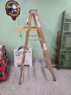 8 ft Wood Ladder FREE