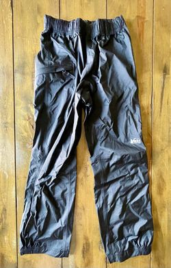 REI Co-op Rainier Rain Pants Kids Boy Girl Black Waterproof Hiking Outdoor (Med)