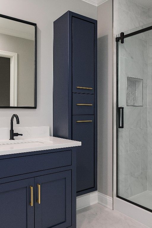 Bathroom Vanity Linen Tower