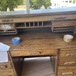 Antique Roll Top Desk
