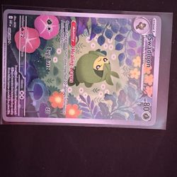 Pokémon White Flare Swadloon Illustration Rare