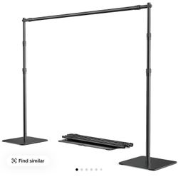 8’x10’ adjustable backdrop Stand in Black for Rent