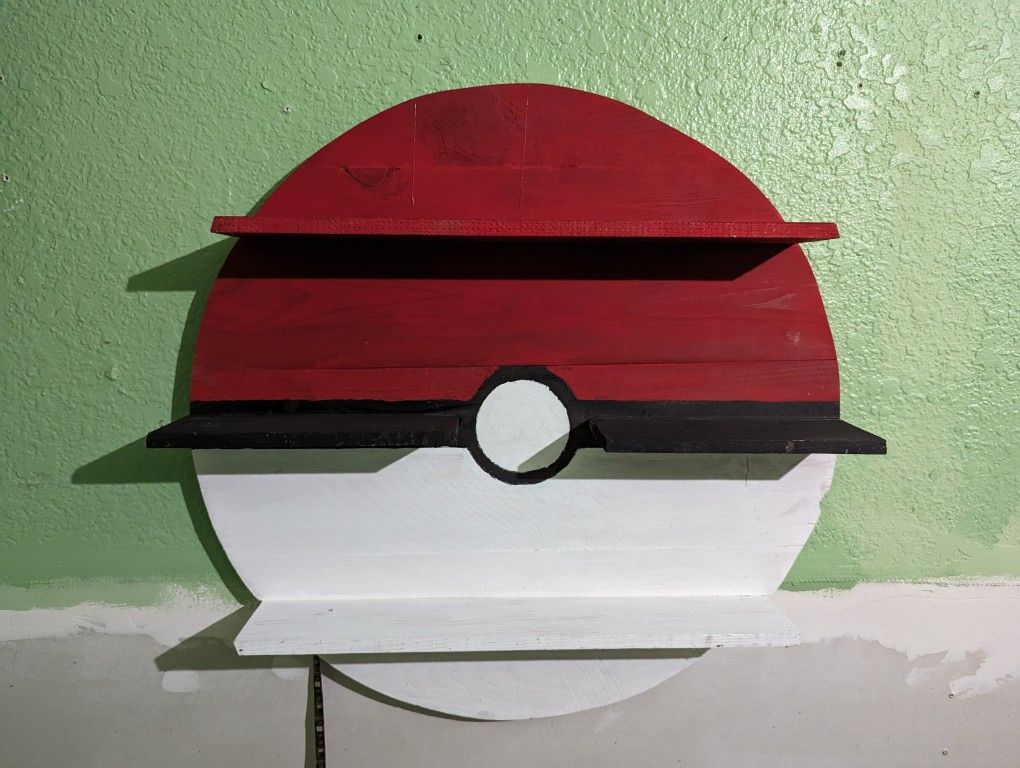 Pokemon Poke Ball LED Shelf