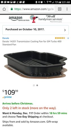 Turbo 400 Transmission Pan.