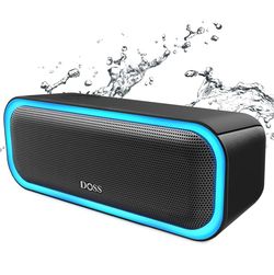 DOSS SoundBox Pro Bluetooth Speaker, 20W Stereo Sound, Active Extra Bass