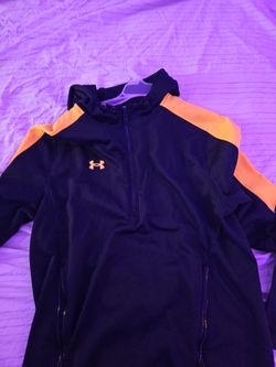 L Black and Orange sweater