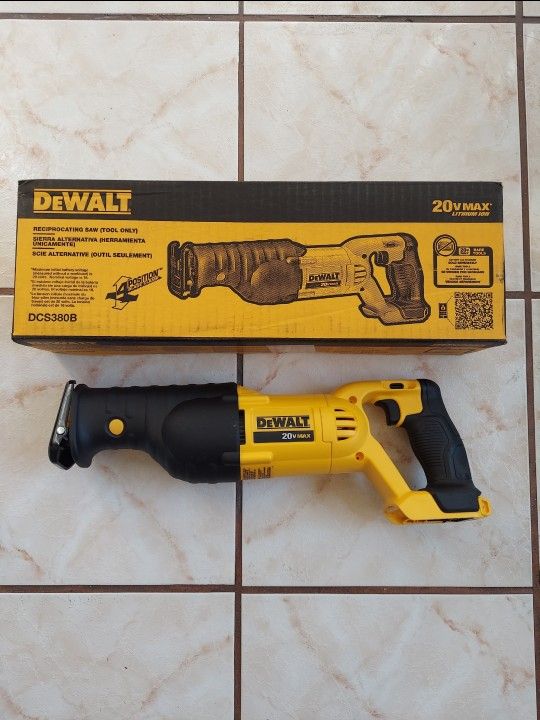 New Dewalt Cordless Reciprocating Sawzall 20V - Tool Only.