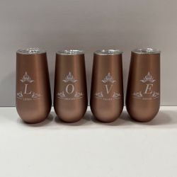 Valentine LOVE Stainless Steel Wine Tumblers 