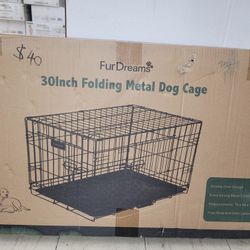 30inch Folding Metal Dog Cage 