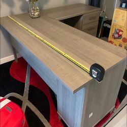 Grey L Shape Desk