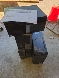 6 dell PC towers i5
