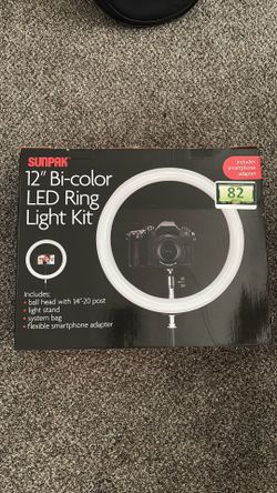 SunPak 12 inch Bi-color LED Ring Light Kit