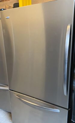 Amana Bottom Freezer Stainless Steel Refrigerator
