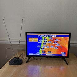 Insignia 19” LED TV with Antenna – Great Condition