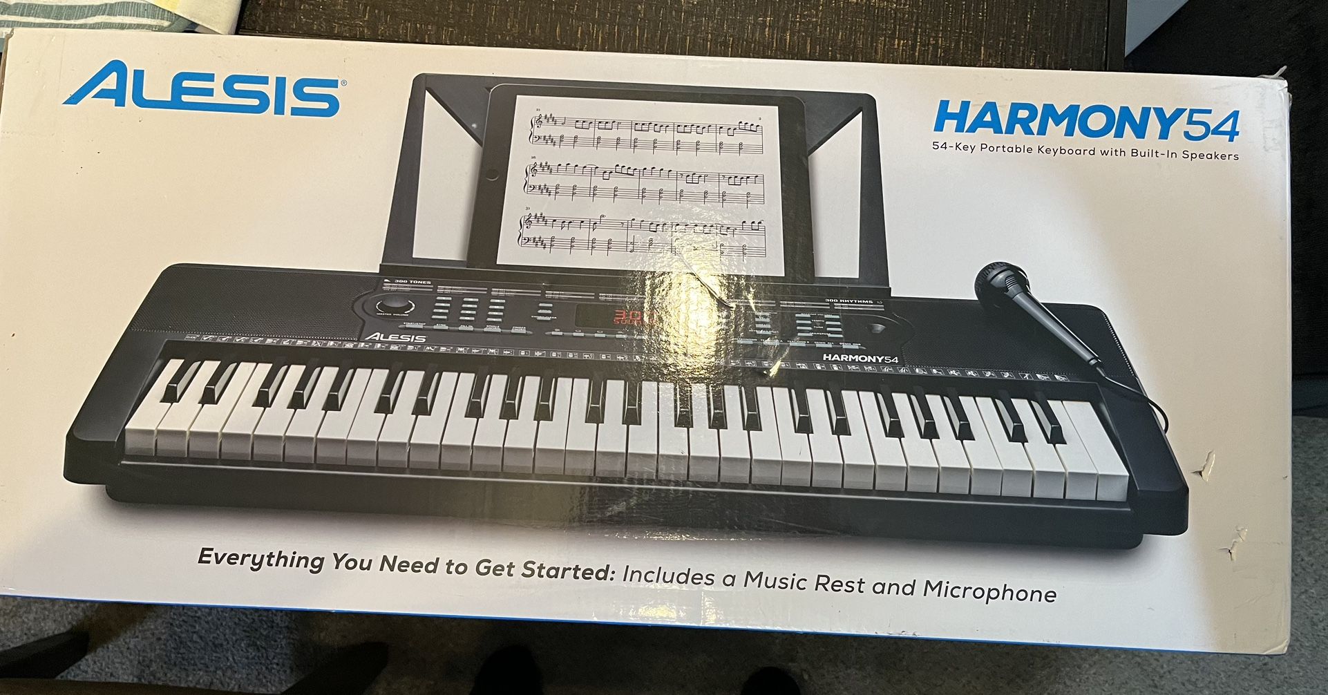 Alesis Harmony 54-Key Portable Keyboard with Built-In Speakers
