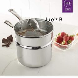 Princess House Olla De 2.75 Qts Para Baño Maria Nueva En Su Caja 