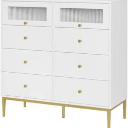HOMECHO 8-Drawer Double Dresser