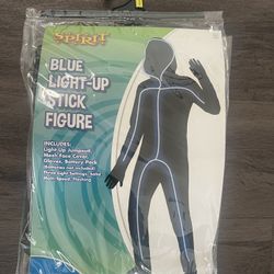 Kids Blue Light-Up Stick figure Size