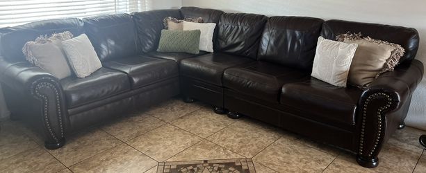Leather Sectional Couch