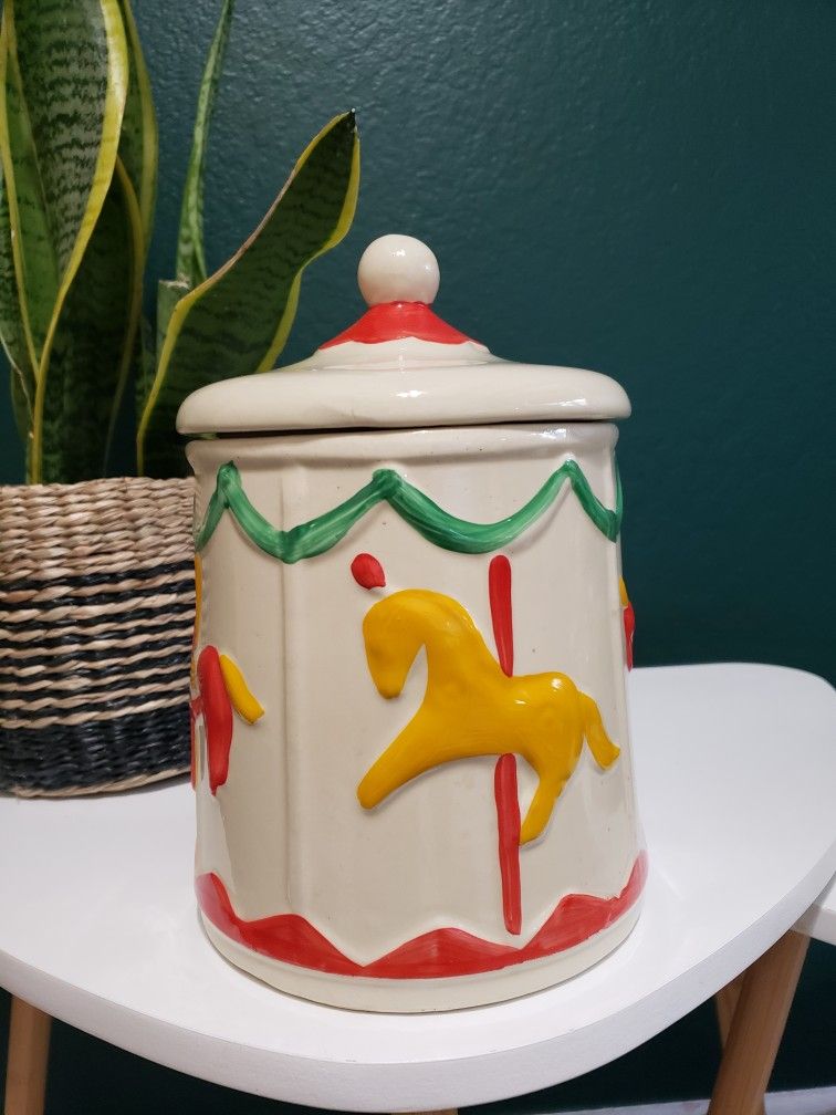 USA carousel Cookie Jar