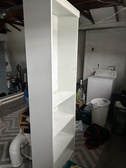 Tall White Bookshelf