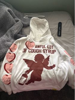 Awful lot of cough syrup hoodie (L)