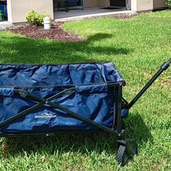 Collapsible Blue Folding Utility Wagon