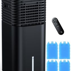 4-IN-1 Portable Air Conditioners, Evaporative Air Cooler w/4 Modes & 3 Speeds, 15H Timer for Smart Auto-off, 2-Gal Tank for 20H Cooling,17FT Remote,No