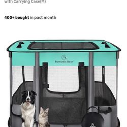 NEW ROMANTIC BEAR FOLDABLE DOG PLAY PEN