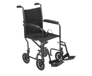 Drive Medical TR39E-SV Folding Transport Wheelchair Silver – New Open Box