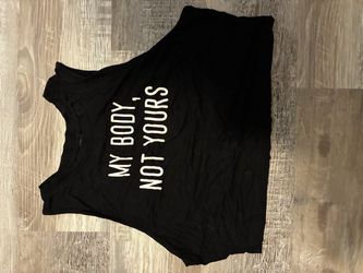 Black crop top
