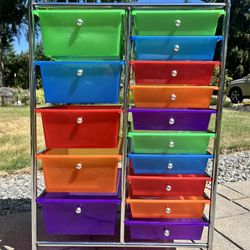 15 drawer rolling cart
