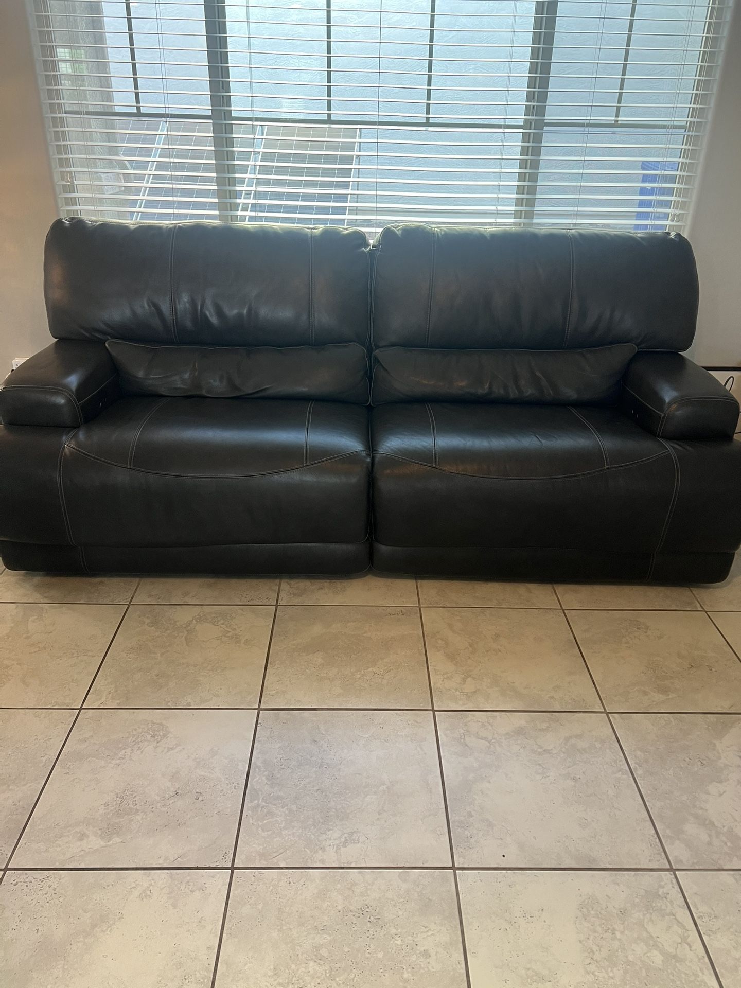 Powered Reclining Couch & Love Seat