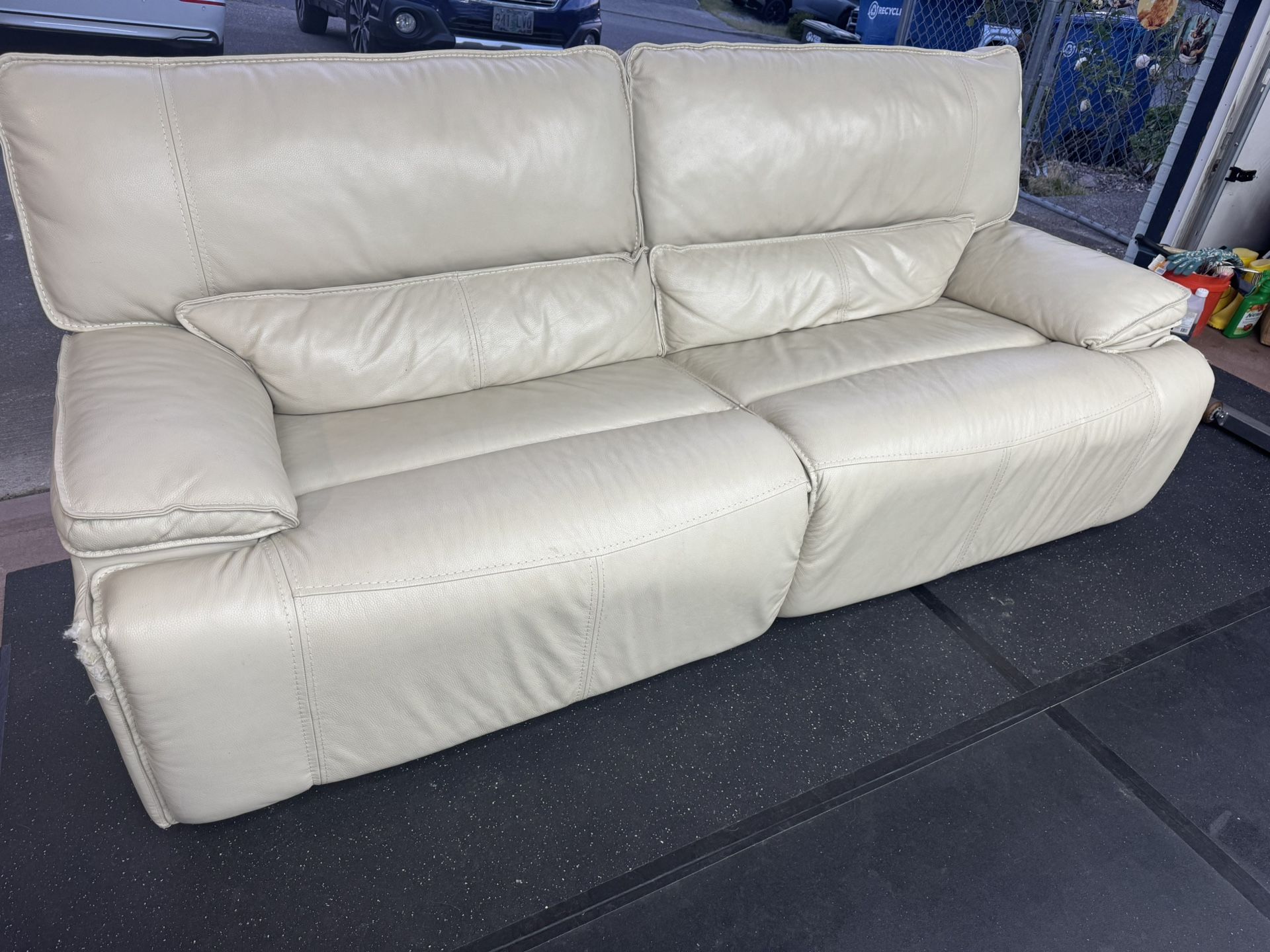 Electric Recliner Leather Sofa