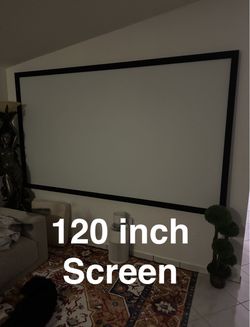 NEW Silver Ticket Products STR Series 6 Piece White 1.1 Gain 120" Diagonal 16:9 Format Screen