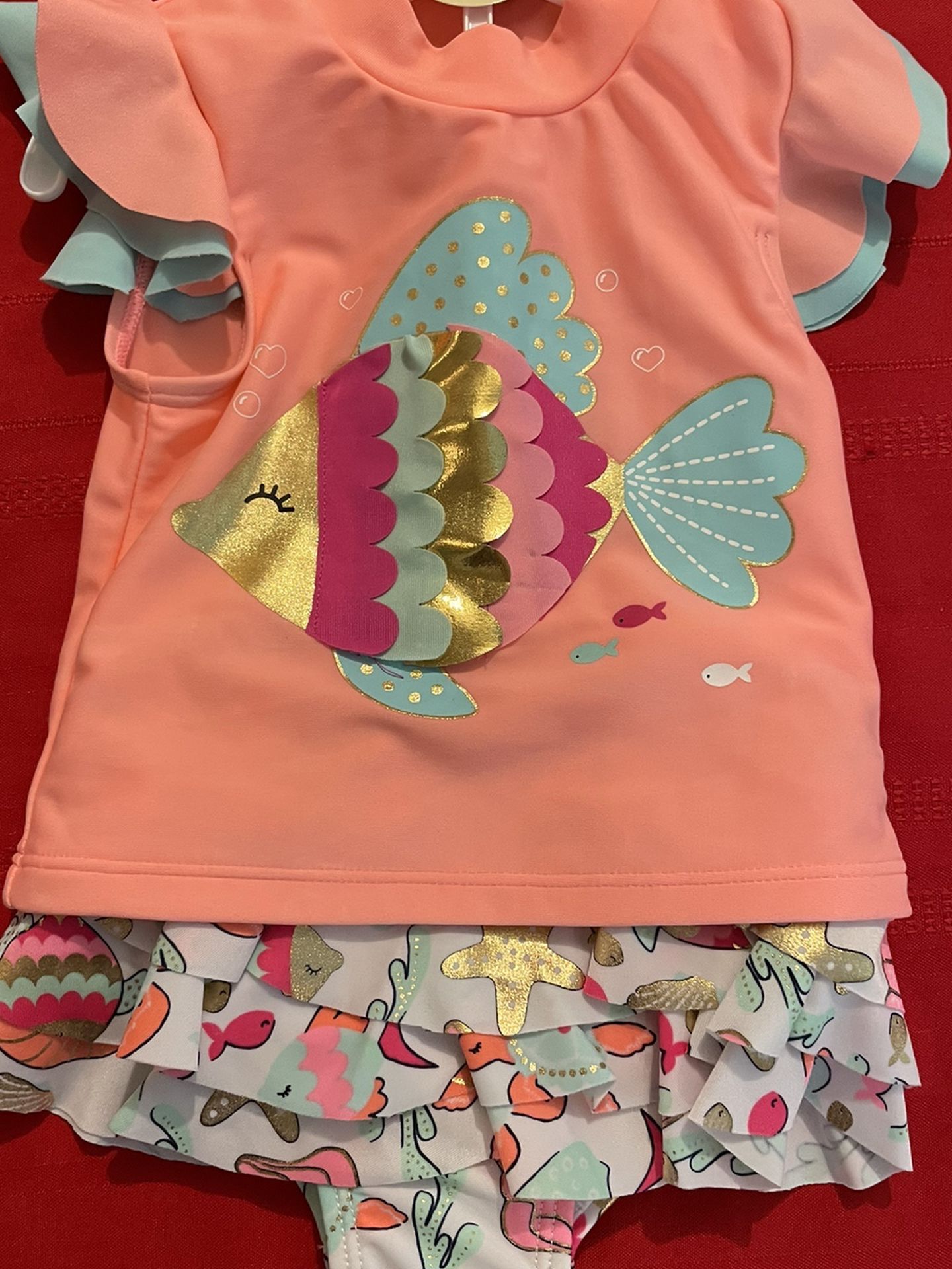 Infant Girls 2 Piece Swimsuit 12months Nwt