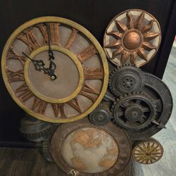 Unquie World & Compass Clock