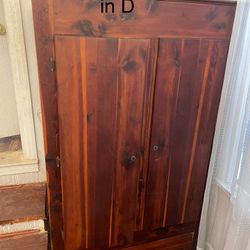 Real Solid Wood Wardrobe Armoire 