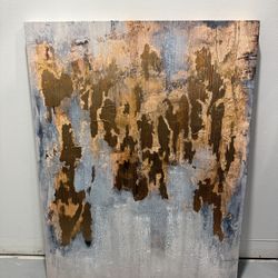 Large Modern Abstract Canvas Wall Art – 36” x 48” (Set of 2 Available)