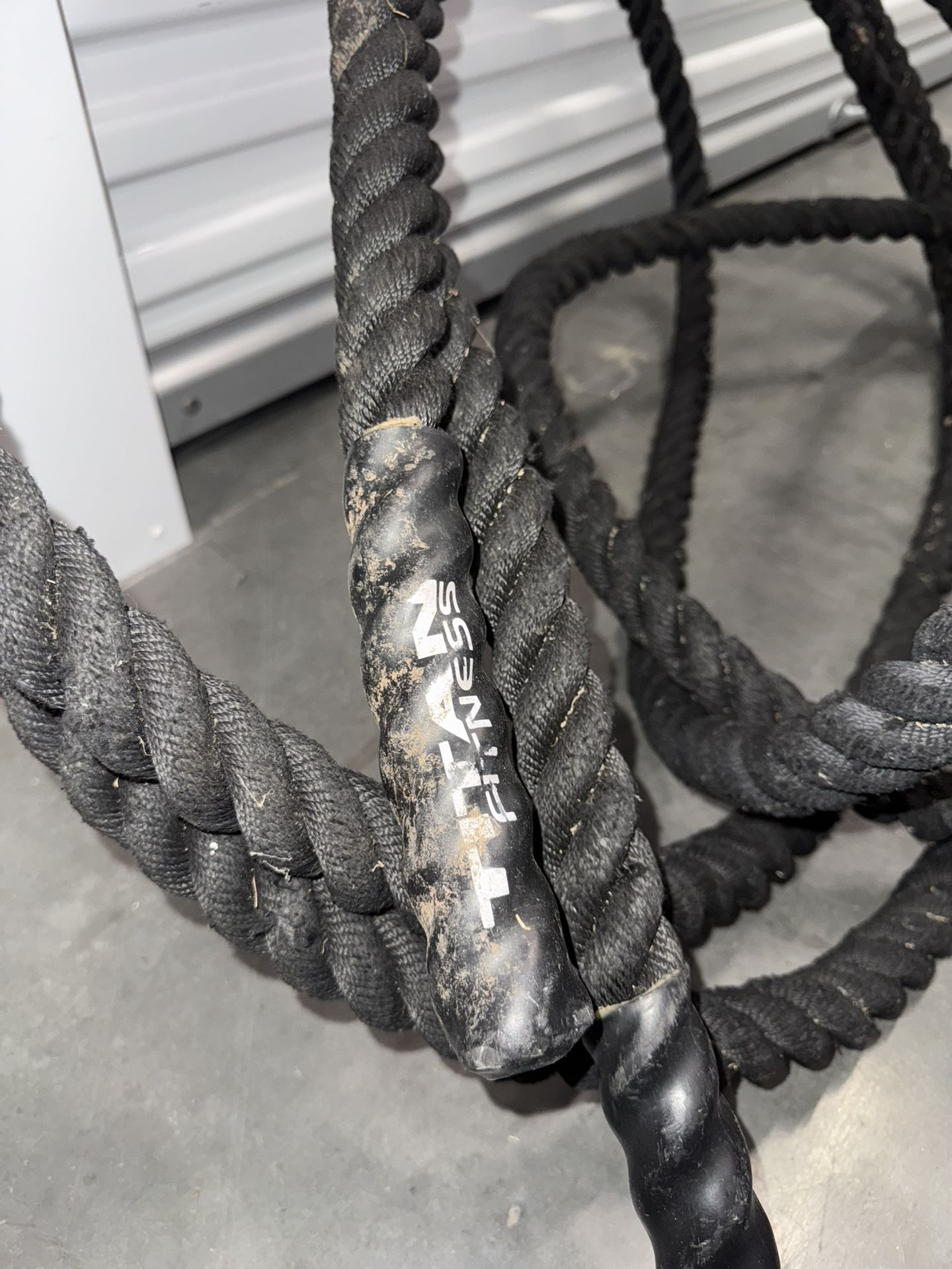 Titan Black Poly Dacron Battle Ropes Sports & Outdoors