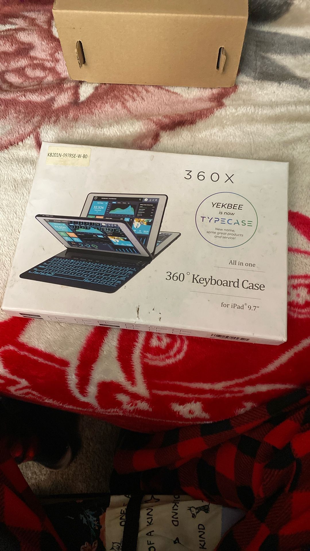 For iPad 9.7” 360 Keyboard Case