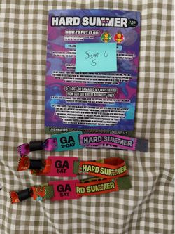 Hard Summer Wristbands