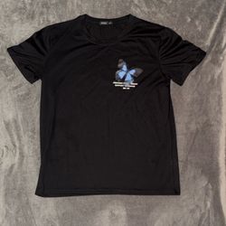 Black Graphic Butterfly T-Shirt