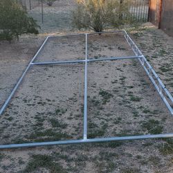 8'D x 24'L Clamp-On Cover Horse Shade Roof Frame - Frame Only