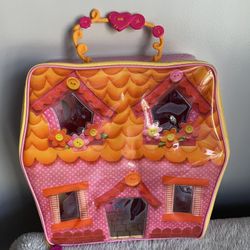 Mini Lalaloopsy Dollhouse Zippered Doll House Figure Storage Travel Case Rare