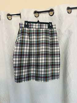 Plaid Mini Skirt