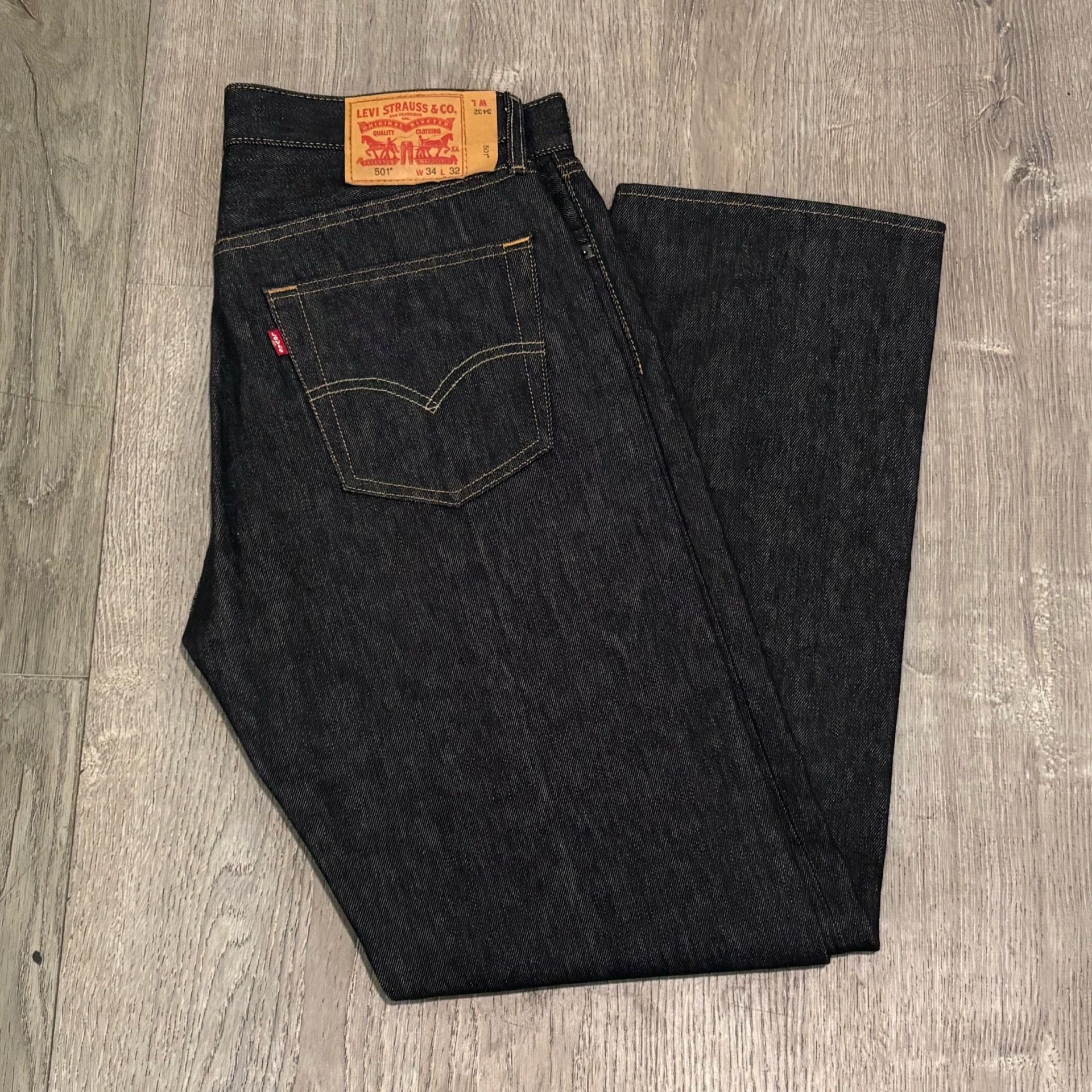 Charcoal Black 501s